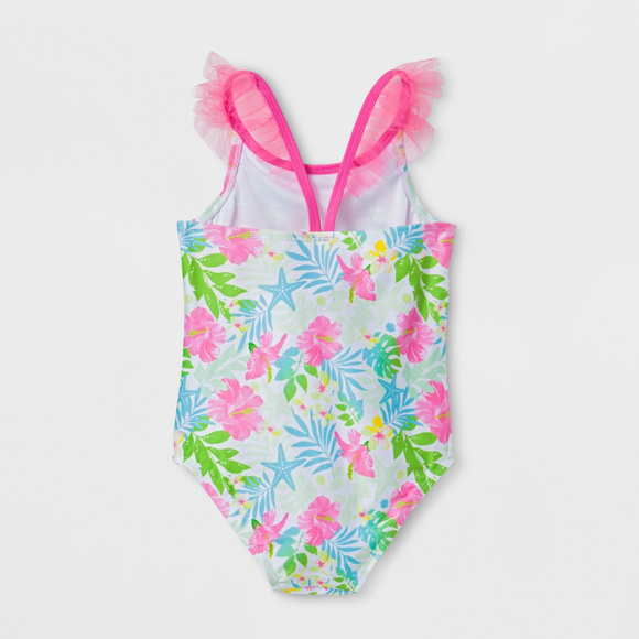 Disney Little Mermaid Ariel Swimsuit Toddler Girl - Picture 2 of 2